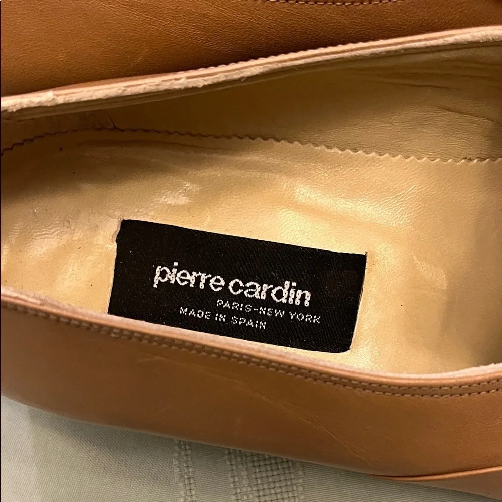 Pierre Cardin men’s Tan Leather Loafers size 12
